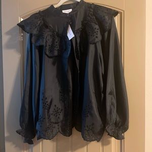 TopShop NWT eyelet blouse